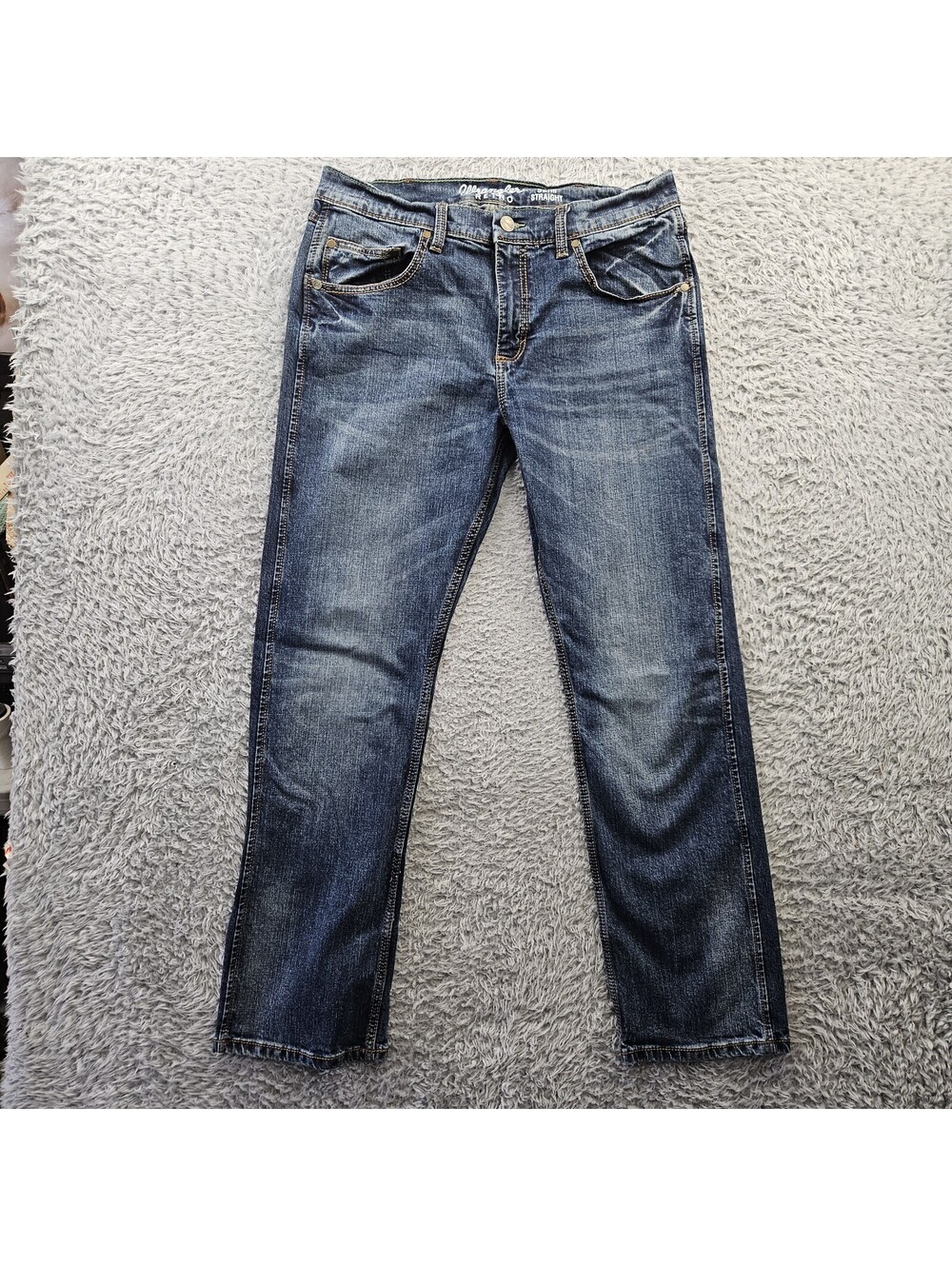 Wrangler Retro Slim Straight Jeans Men 34x32 Great Fades